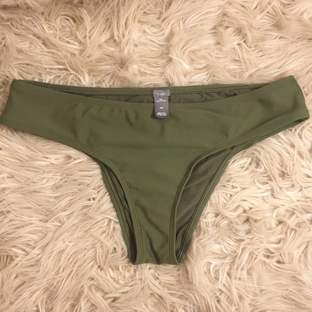 Olive Green Swim Bottom
